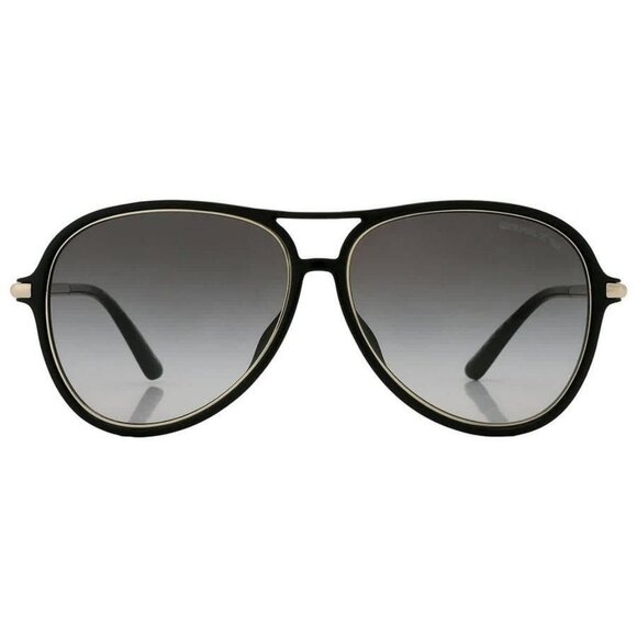 New Authentic Michael Kors Breckenridge Dark Gray Gradient Pilot Ladies Sunglass - Picture 1 of 6
